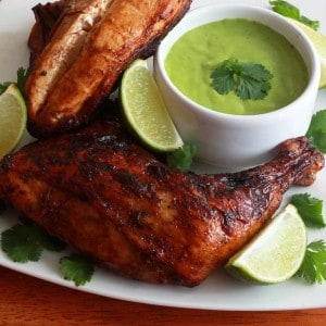 pollo a la brasa recipe best Perubvian roast chicken aji verde sauce