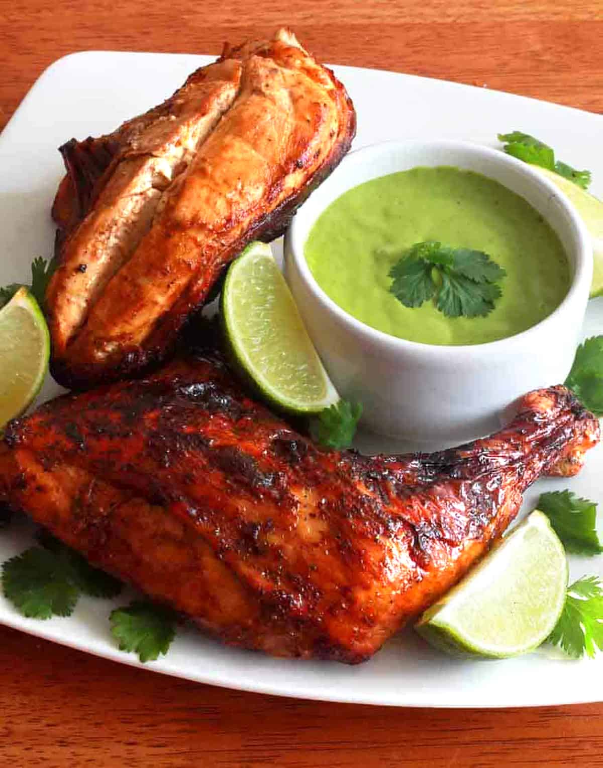 peruvian chicken pollo a la brasa recipe peru roast roasted bbq barbecue grilled authentic traditional aji verde sauce huacatay