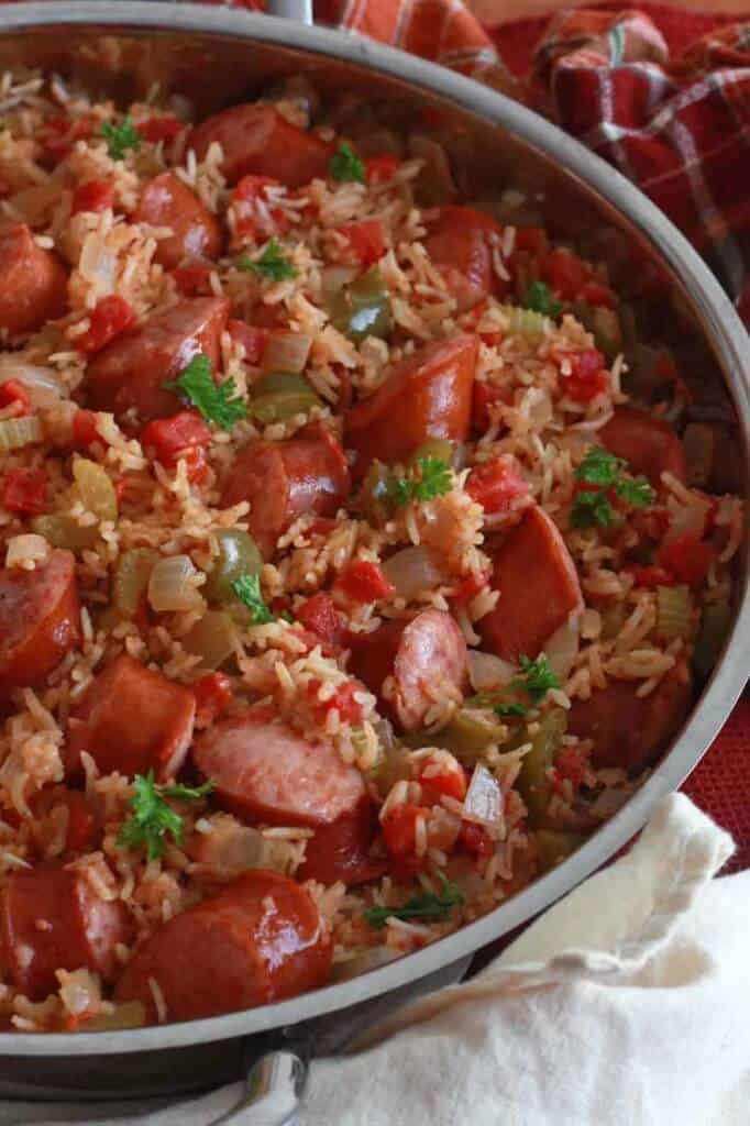 Weeknight Sausage Jambalaya The Daring Gourmet