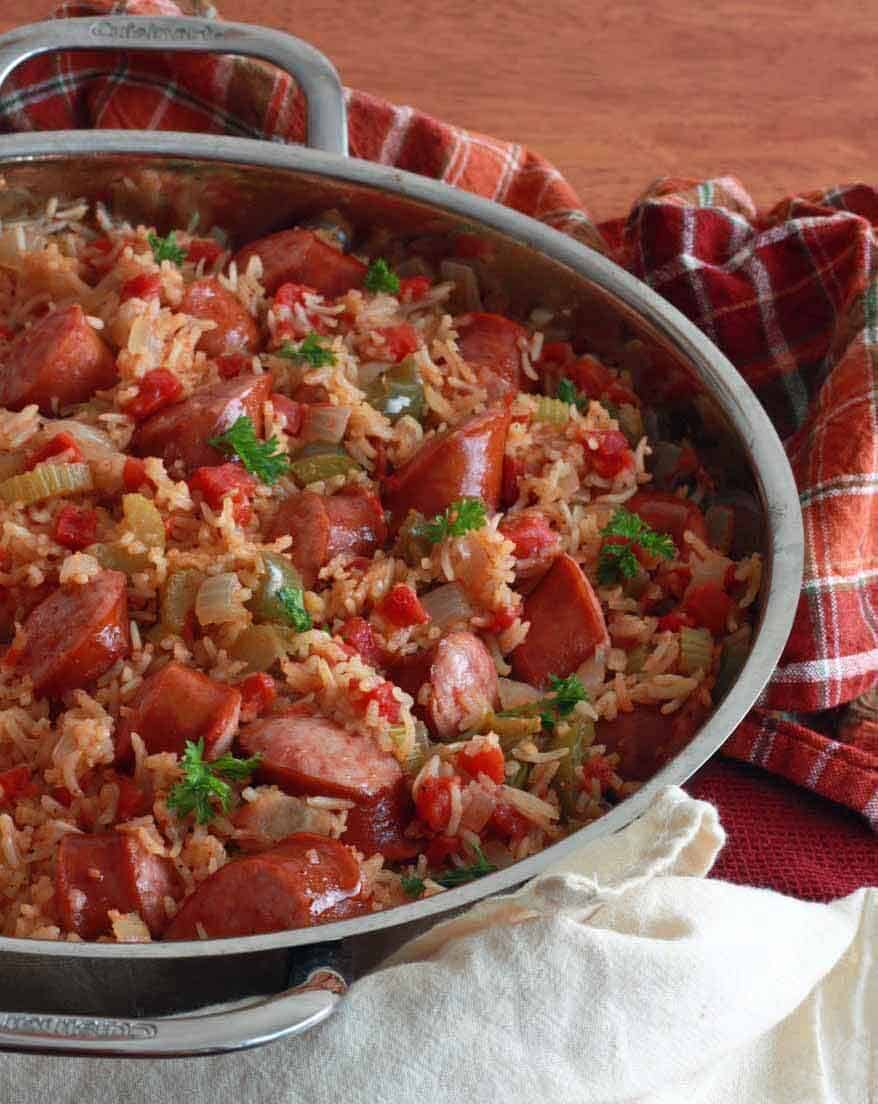 weeknight sausage Jambalaya recipe easy