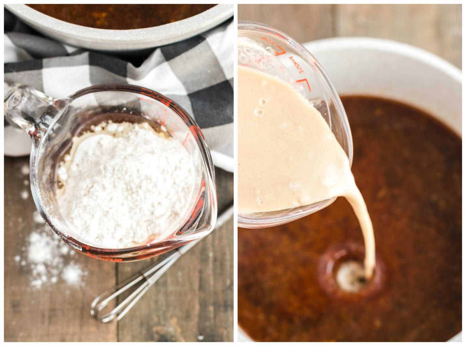 thickening gravy with flour slurry