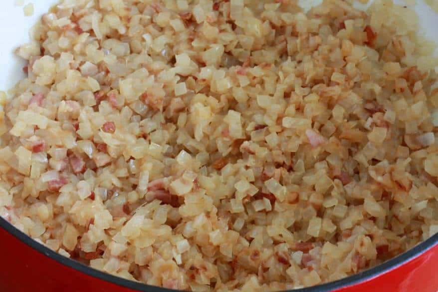 onion bacon mixture