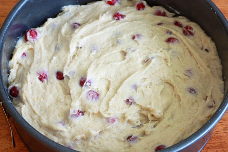 Cranberry Almond Streusel Cake prep 11