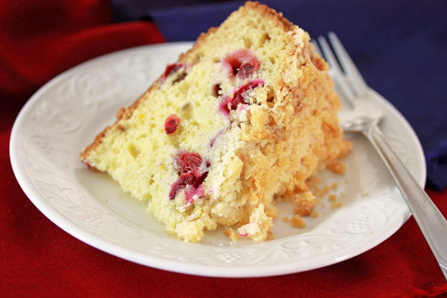 Cranberry Almond Orange Streusel Cake Recipe 