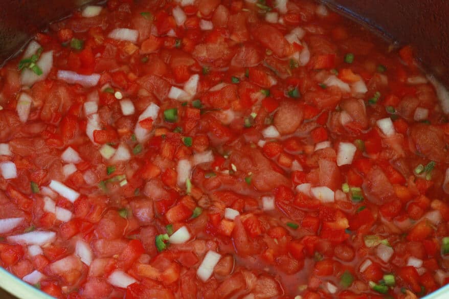 cooking the veggies