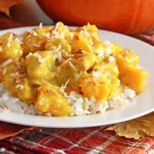 pumpkin curry recipe chicken coconut