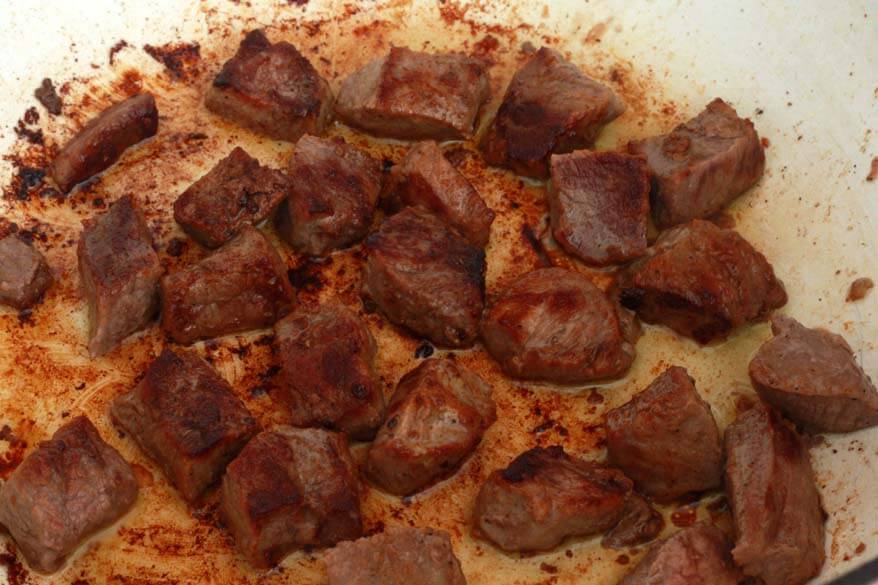 Saag Gosht prep 2