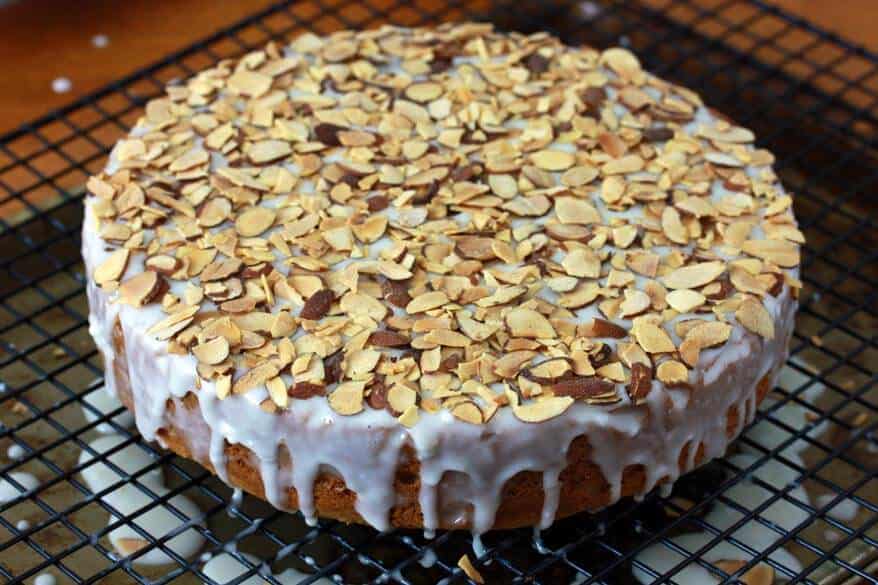 Almond Honey Cake prep 16