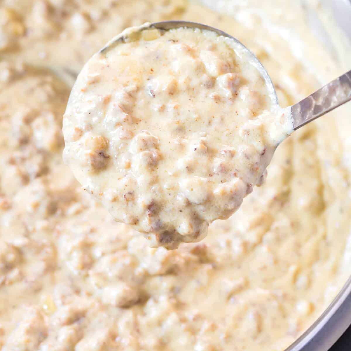 BEST Sausage Gravy and Biscuits