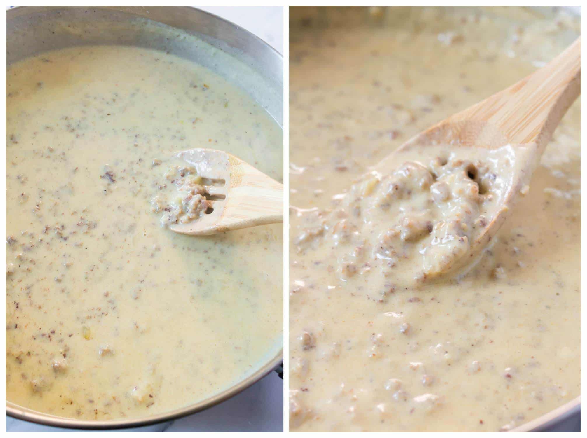 sausage gravy recipe best homemade from scratch biscuits