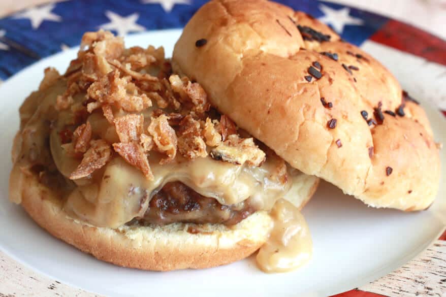 chicken fried steak burgers recipe onion gravy vidalia sweet hamburger
