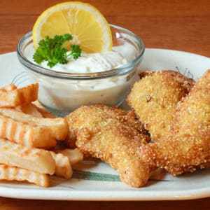 Cajun catfish and chips recipe battered fried french fries Southern