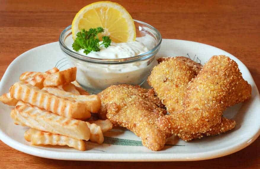 Cajun catfish and chips recipe battered fried french fries Southern