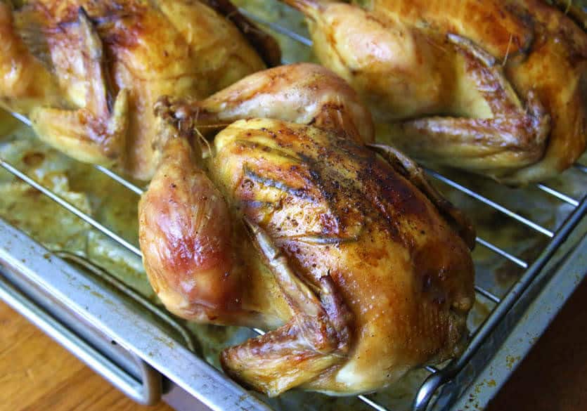 Roasted Cornish Game Hens With Garlic Herbs And Lemon The