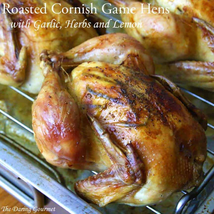 cornish game hen recipe roasted oven lemon garlic herbs rosemary thyme crispy easy