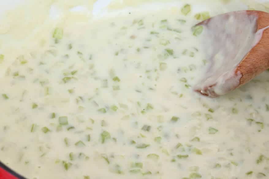 Cream of Celery Soup prep 8