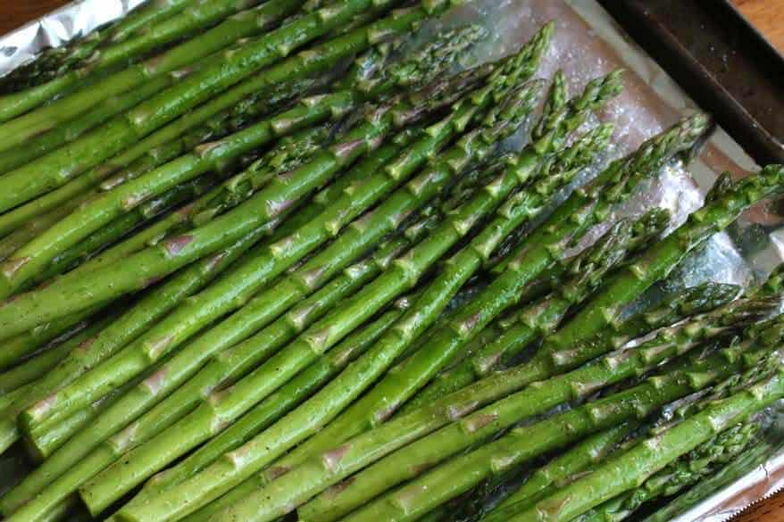 Grilled Asparagus Greek Salad prep 1