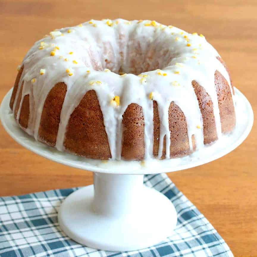 Preserved Lemon Ginger Pound Cake - The Daring Gourmet