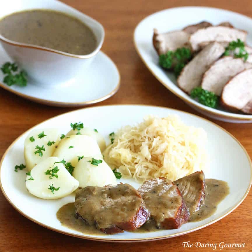 Senfbraten German Pork Roast with Mustard Gravy