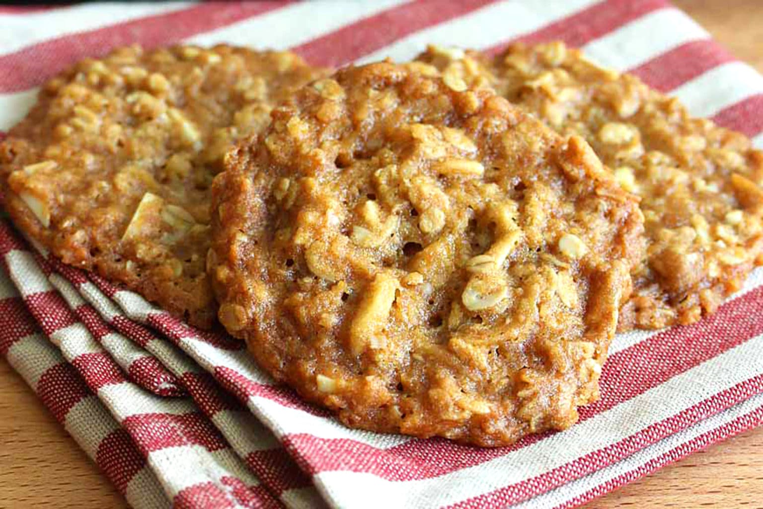 ANZAC Biscuits (with Almonds) - The Daring Gourmet