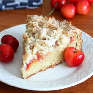 cherry marzipan streusel cake recipe german almond paste