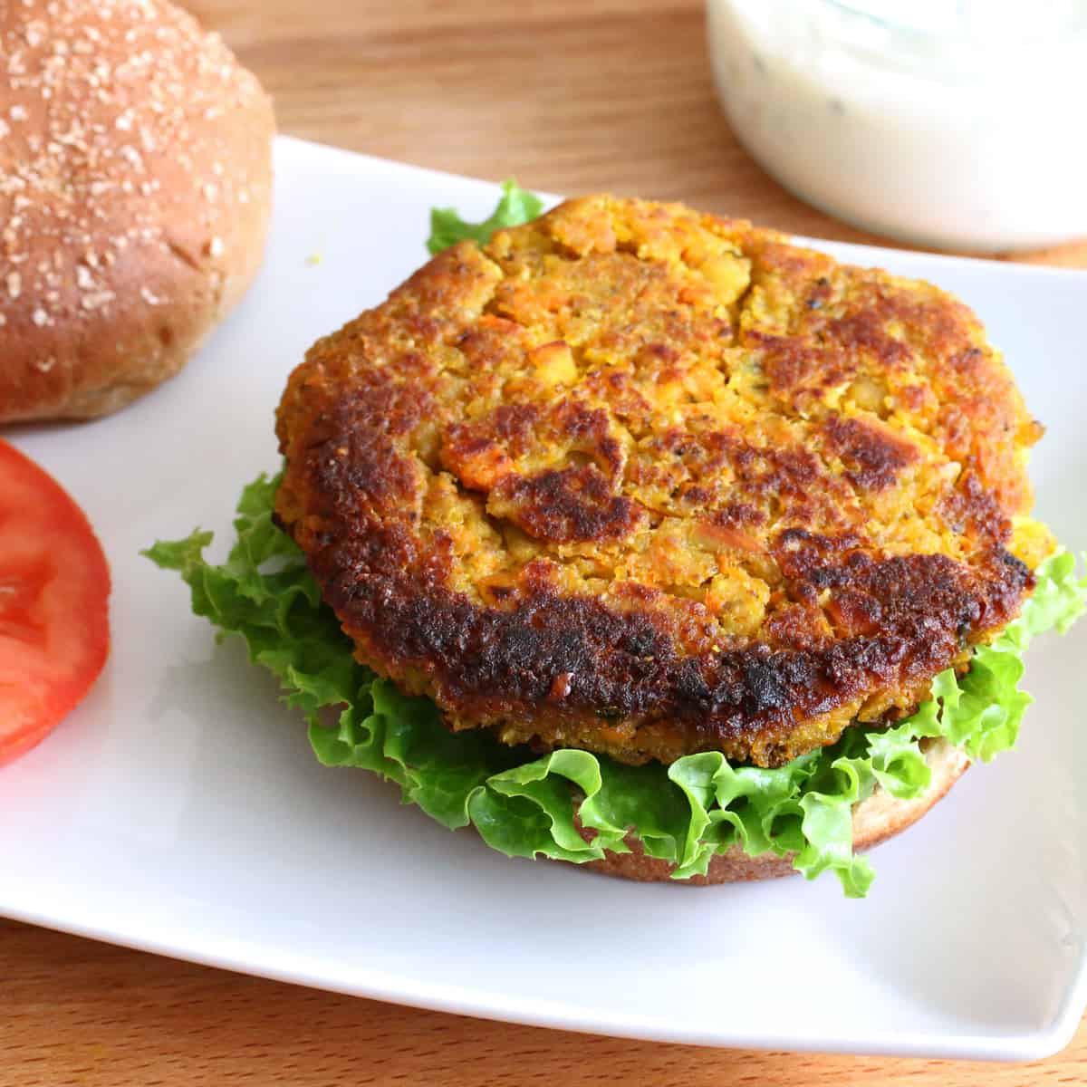 moroccan veggie burgers recipe garbanzo beans chickpeas millet sweet potatoes preserved lemons vegetarian vegan gluten free