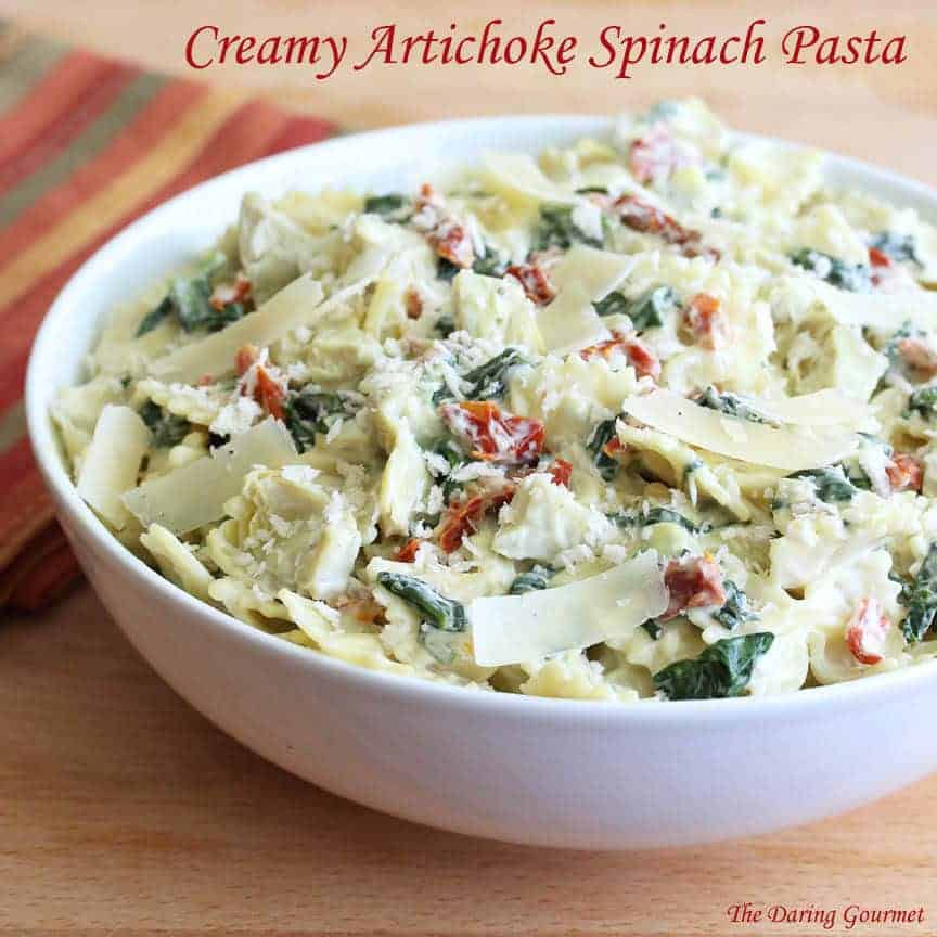 Spinach Artichoke Pasta recipe