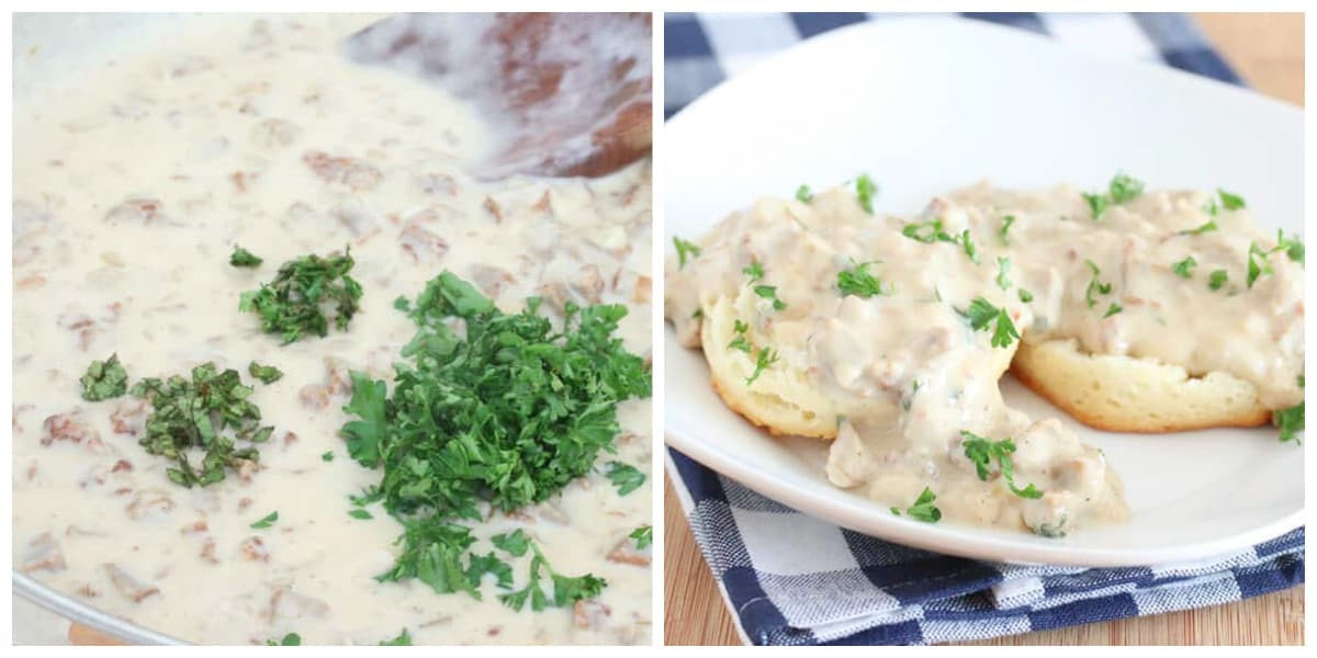 vegetarian sausage gravy recipe best creamy biscuits