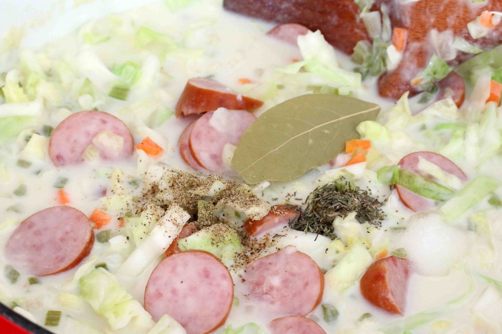 Creamy Cabbage & Kielbasa Soup The Daring Gourmet