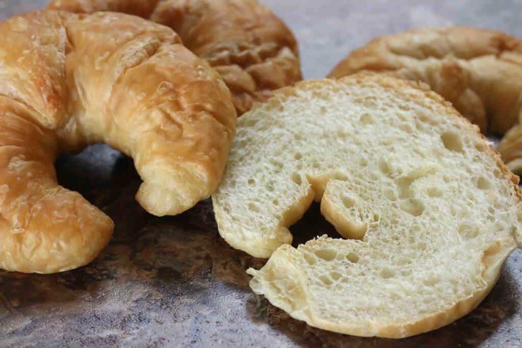 sliced croissants