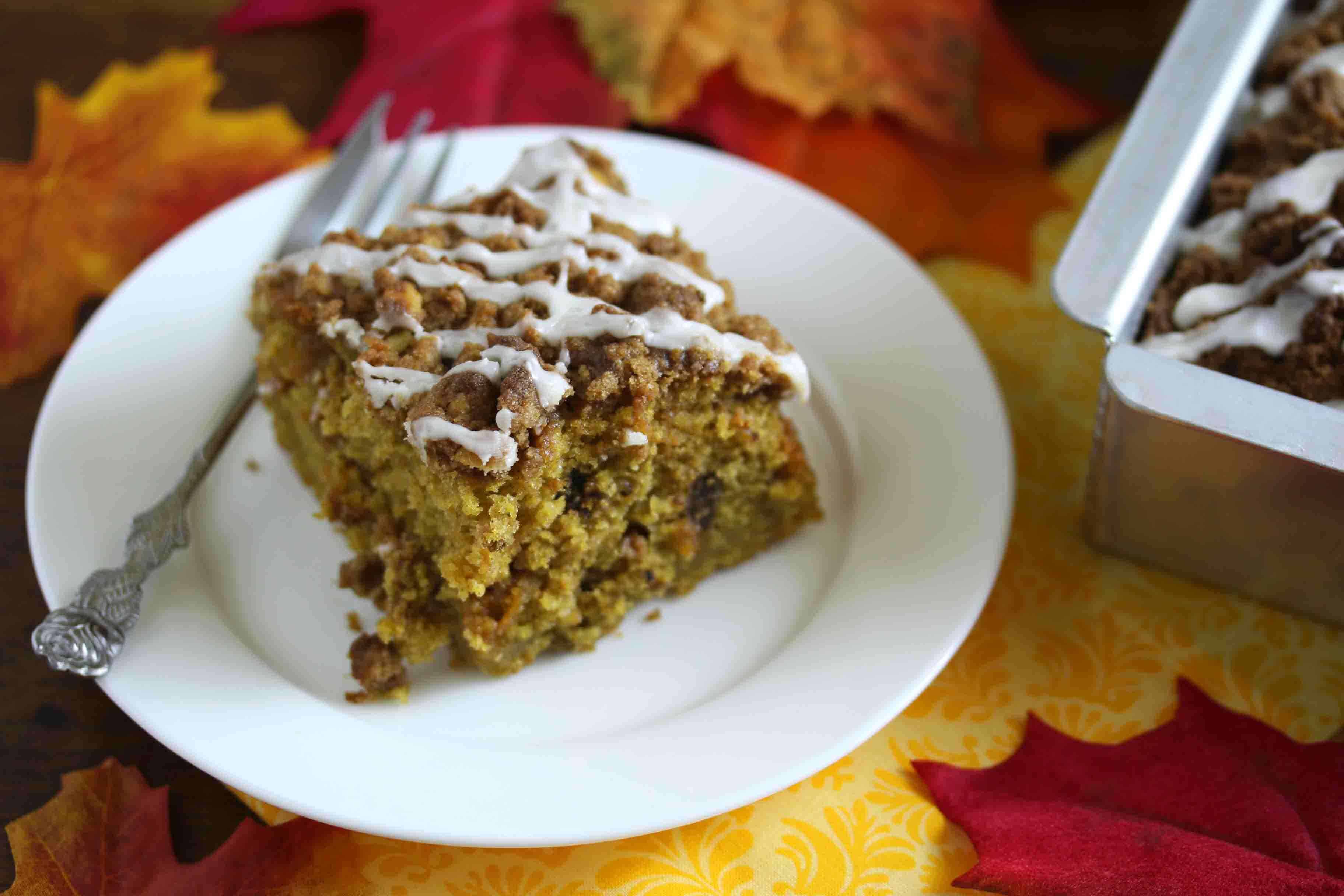 Chocolate Butterscotch Pumpkin Streusel Cake The Daring