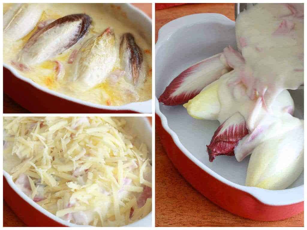Baked Endives with Ham and Bechamel