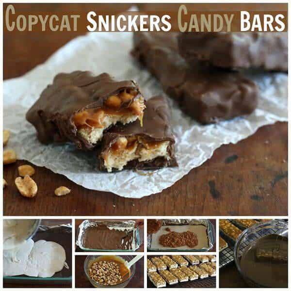 homemade snickers candy bars recipe