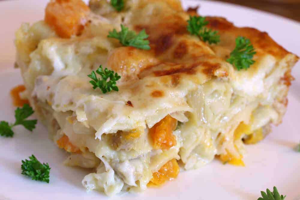 Sausage, Fennel and Butternut Squash Lasagna