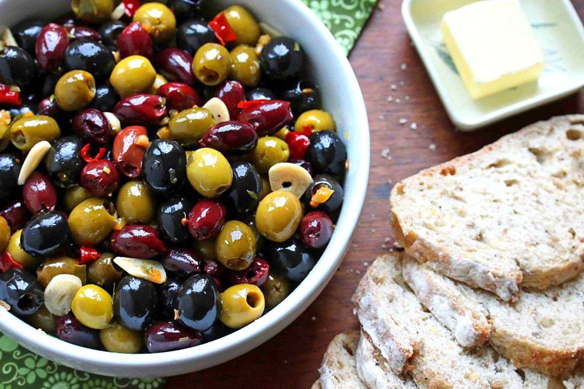 The Most DELICIOUS Marinated Olives