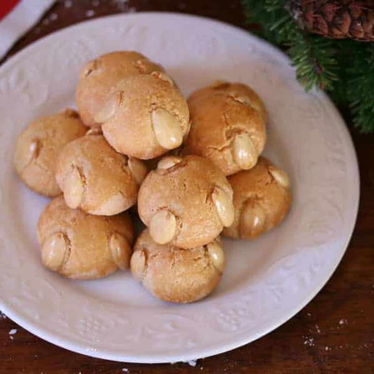 Bethmännchen (German Marzipan Cookies) - The Daring Gourmet