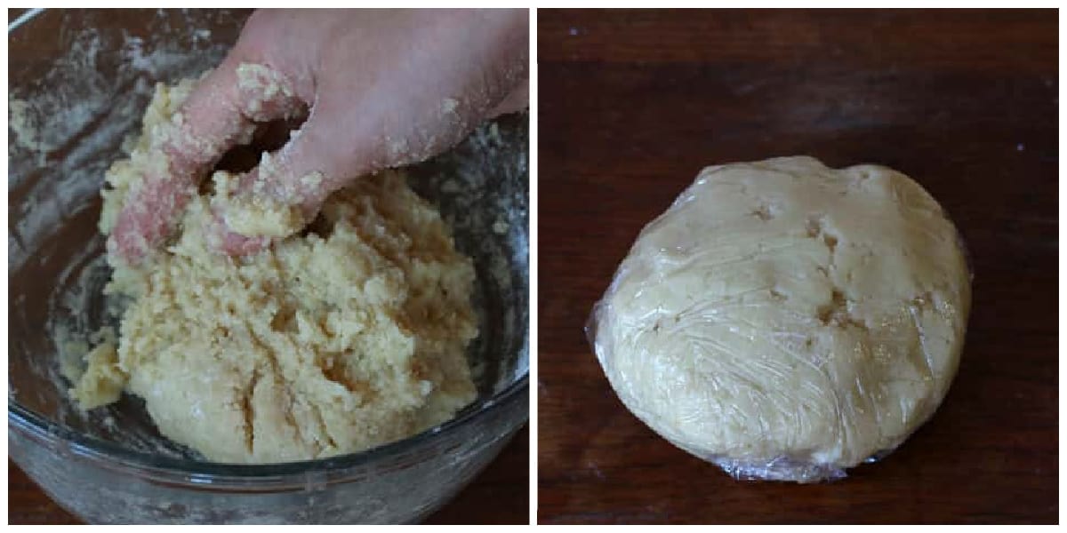 wrapping cookie dough