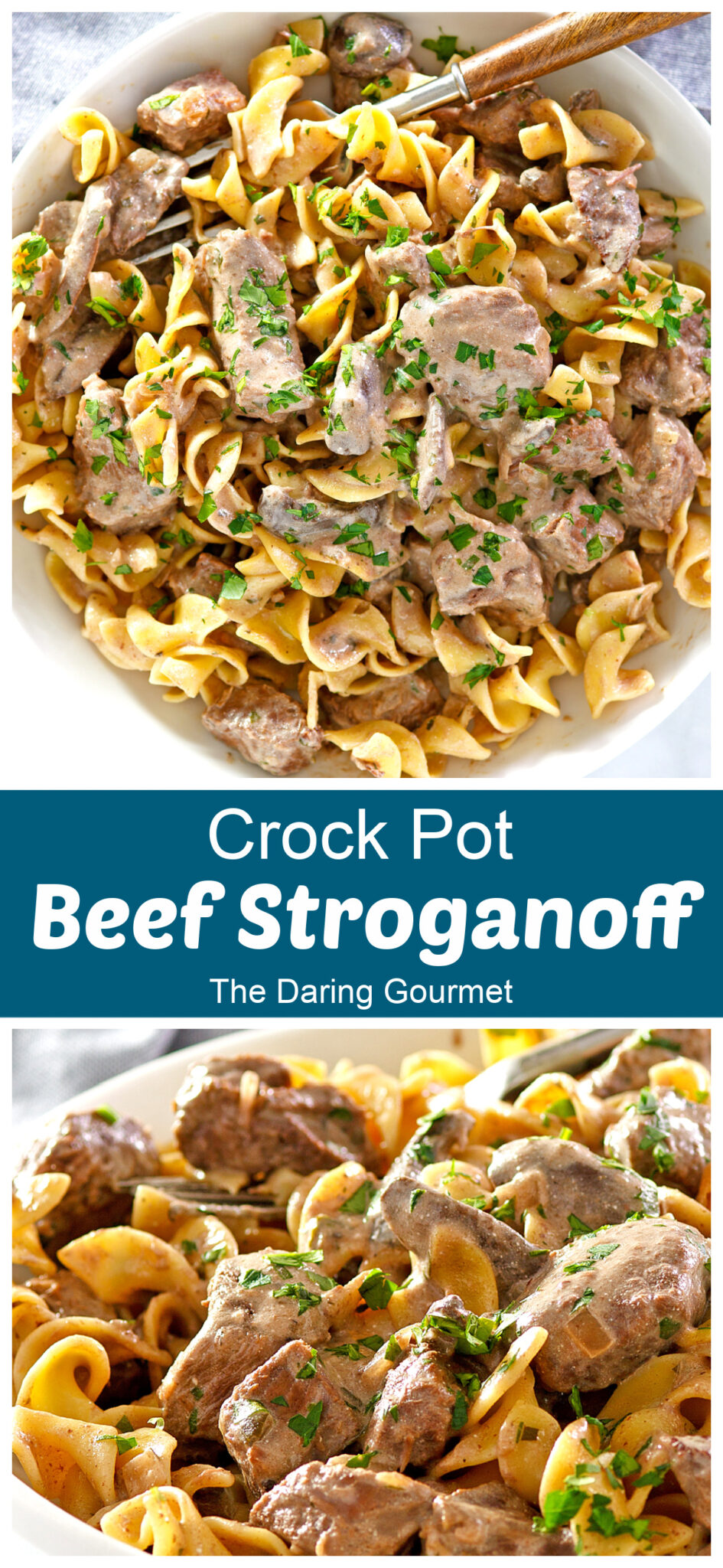 Crock Pot Beef Stroganoff The Daring Gourmet