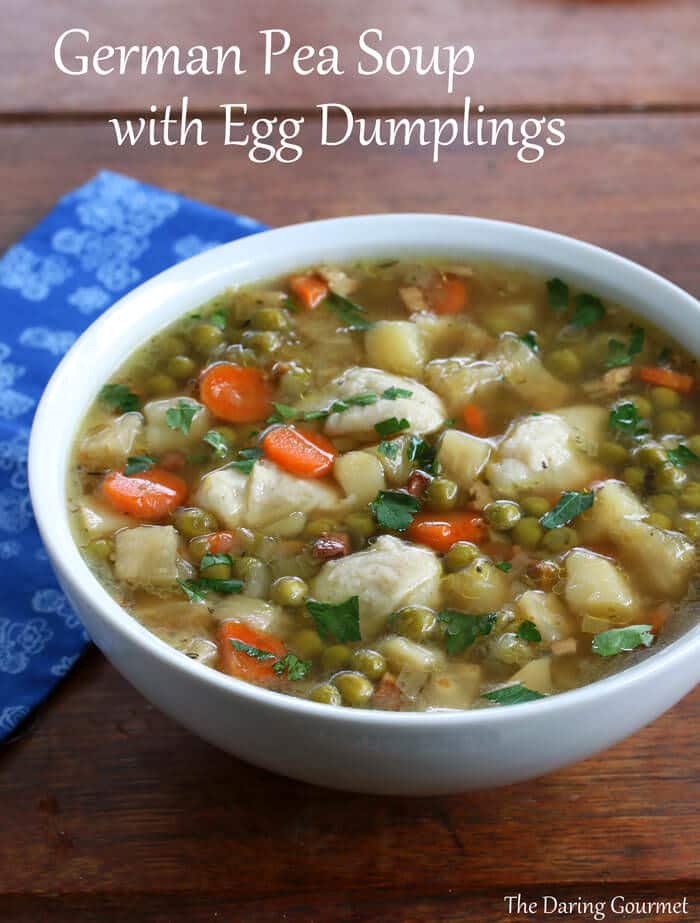 german pea soup dumplings recipe erbsensuppe