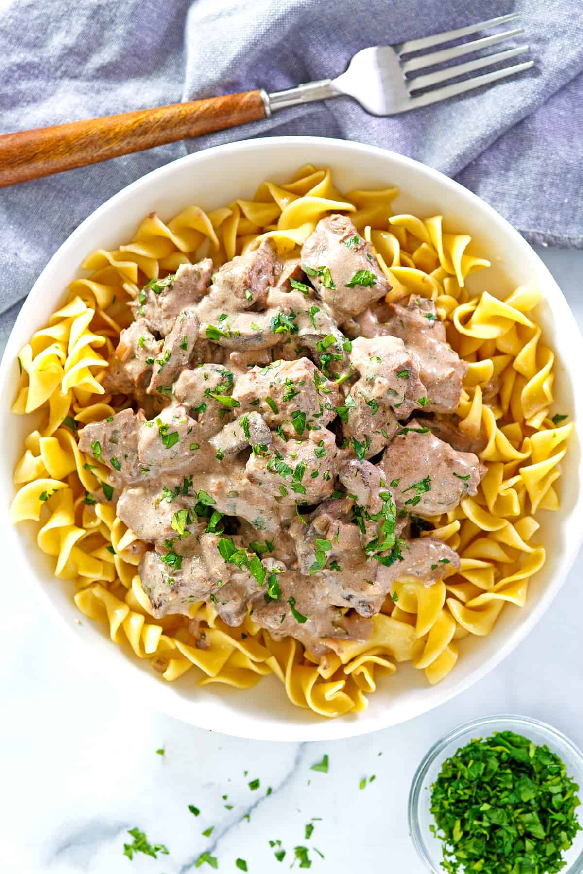 Slow Cooker Beef Stroganoff - The Daring Gourmet