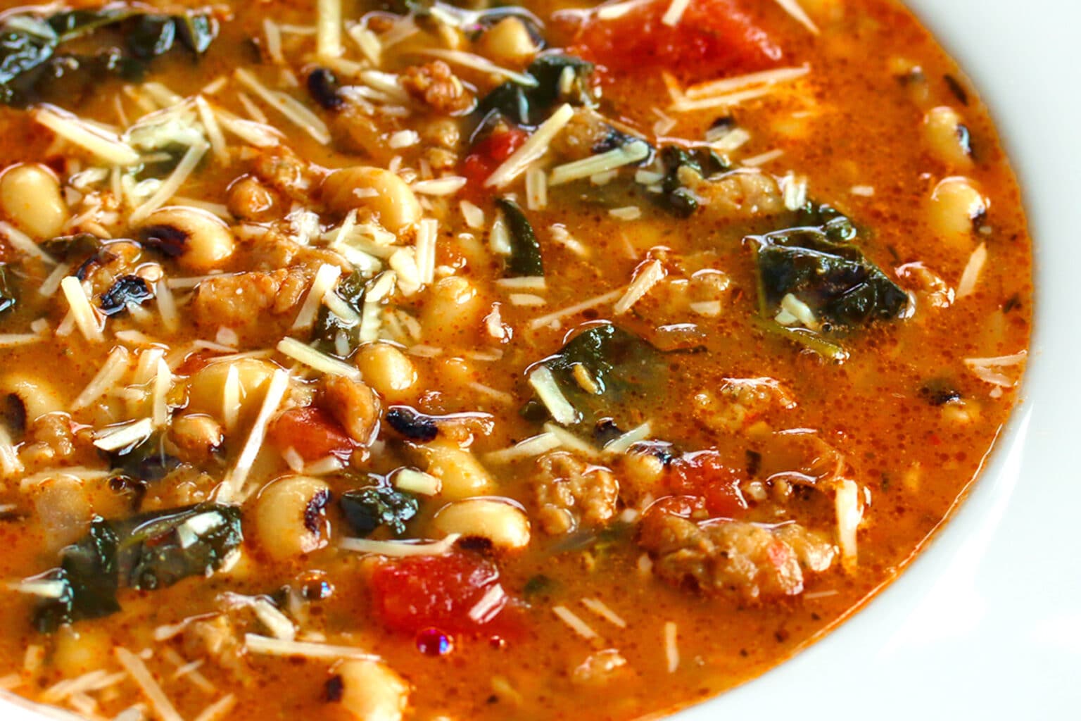 Sausage, Kale, and Black Eyed Pea Soup The Daring Gourmet