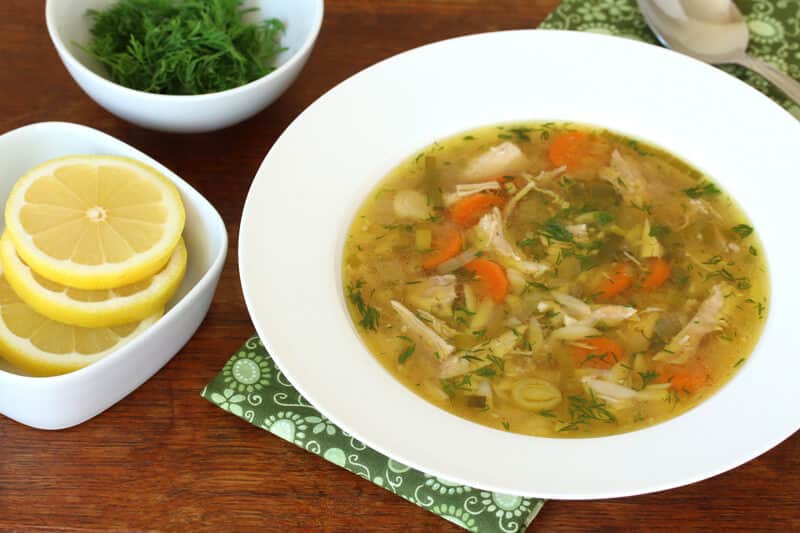 Slow Cooker (or stovetop) Lemon Chicken Orzo Soup The Daring Gourmet