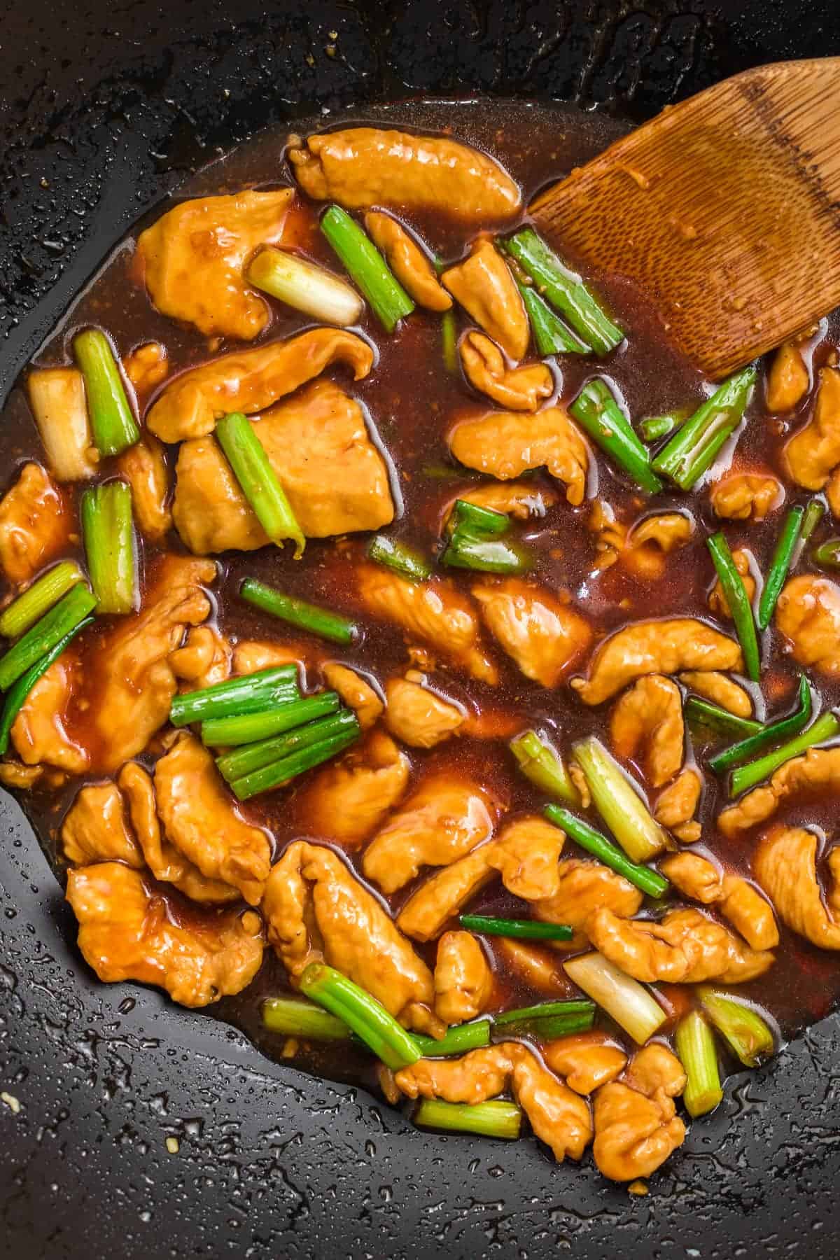 mongolian chicken recipe best takeout fast food restaurant copycat green onions fast quick easy