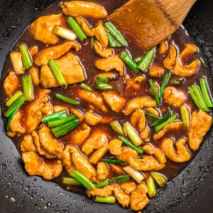 mongolian chicken recipe best takeout fast food restaurant copycat green onions fast quick easy