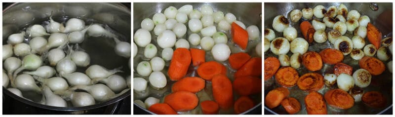 preparing pearl onions
