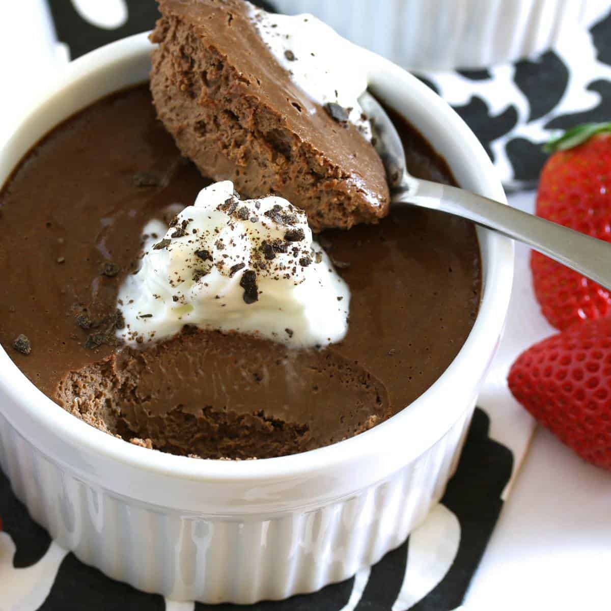 Chocolate Pots de Creme - Hot Chocolate Pots de Créme & Marshmallow