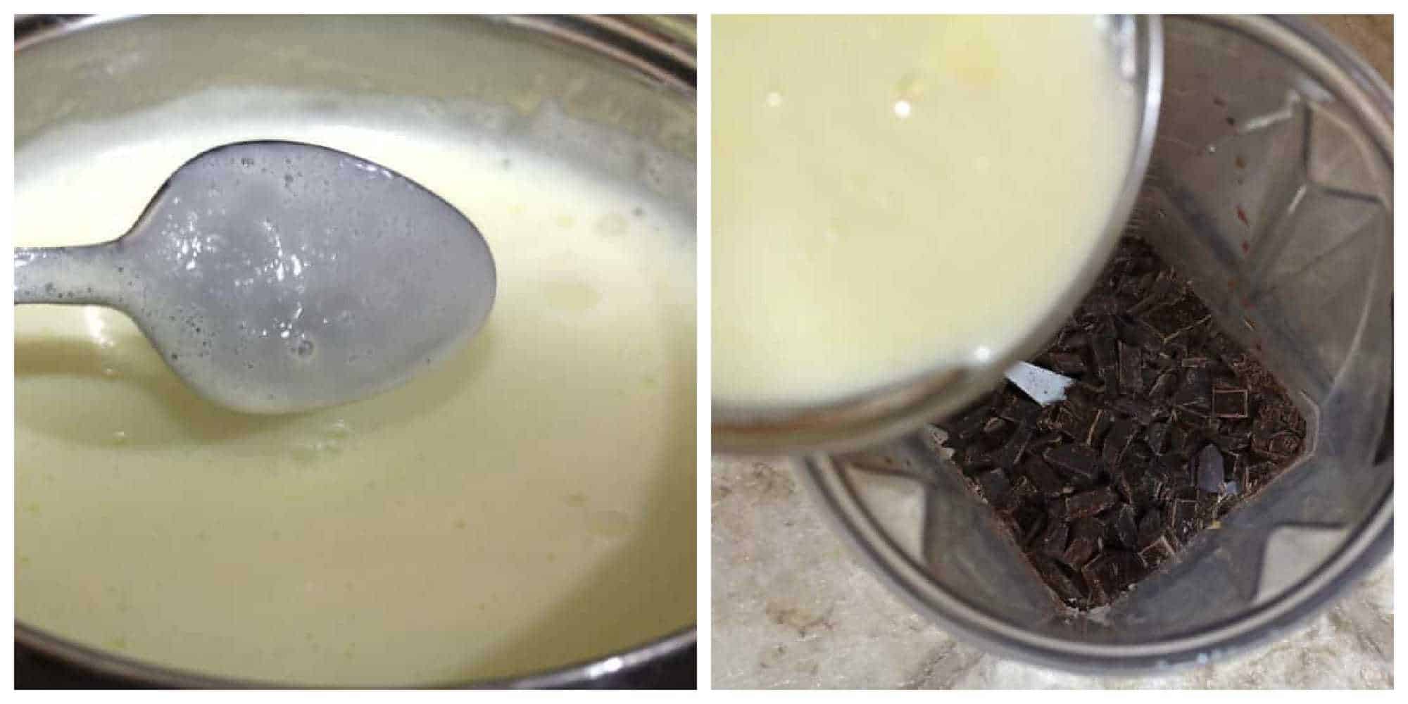 making custard