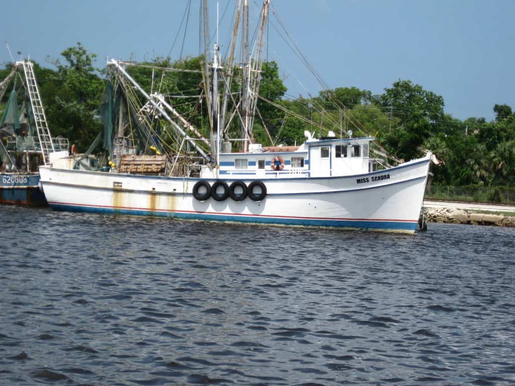 A shrimp boat (photo courtesy Jack Kennard, creative commons license)