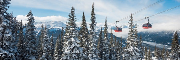 View of the Peak to Peak from Blackcomb