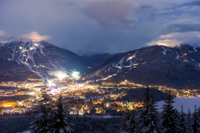 Whistler Blackcomb at Dusk